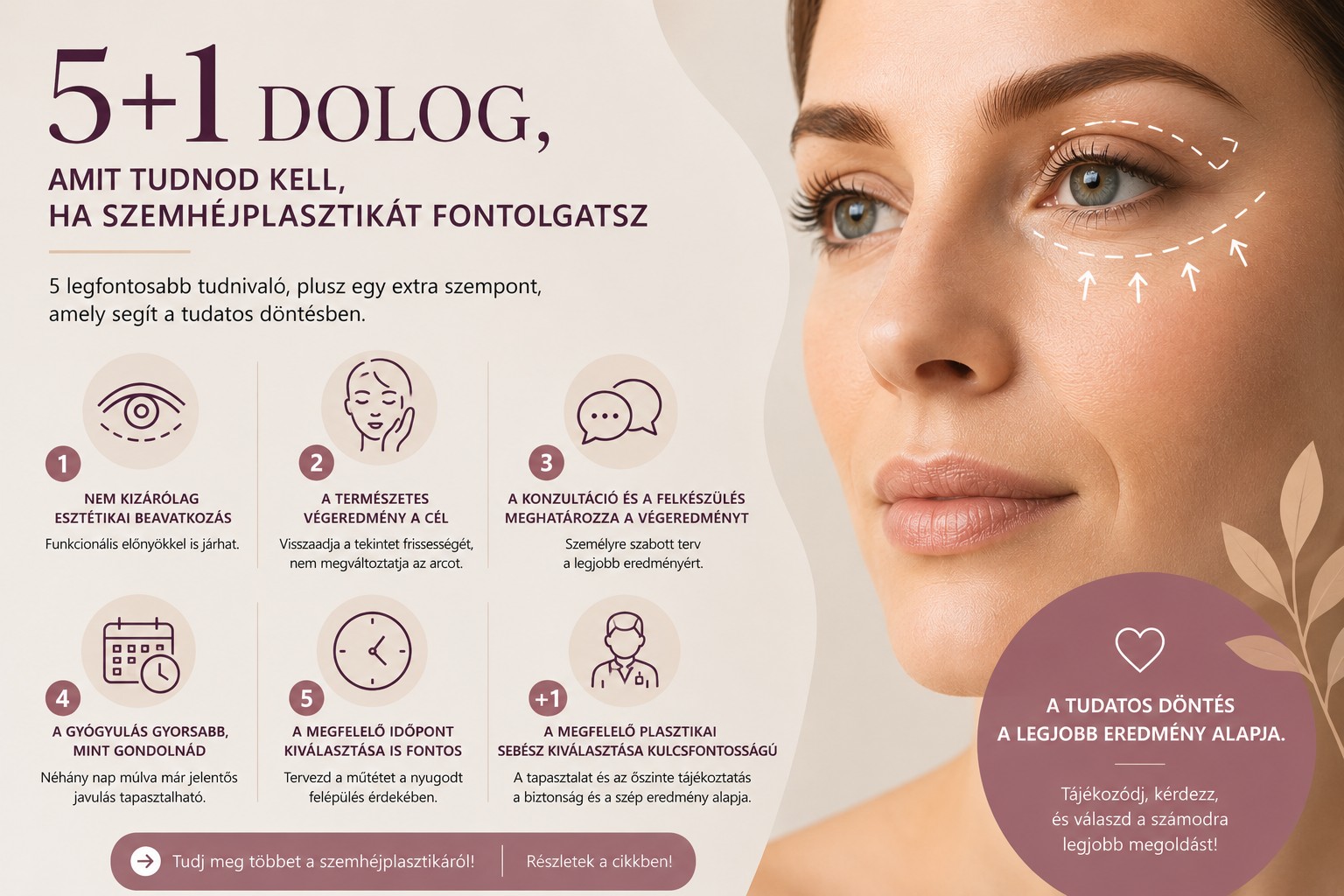 5+1 dolog, amit tudnod kell a szemhéjplasztikáról